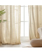 Yellow Bohemian Style Translucent Curtains
